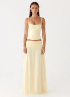 Natalya Maxi Skirt - Yellow