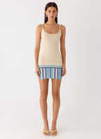 Lion Heart Knit Mini Dress - Ivory