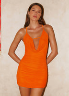 Kelly Mini Dress - Orange