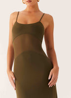 Starfall Maxi Dress - Khaki
